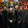 TED LANDSMARK, BAC PRESIDENT; DONALD L. STULL, NCARB, FAIA OF STULL AND LEE; JANE THOMPSON, AICP OF THOMPSON DESIGN GROUP; WILSON F. POLLOCK, FAIA; M. DAVID LEE, FAIA OF STULL AND LEE; JULIA HALEVY, BAC PROVOST AND ACADEMIC VICE PRESIDENT.