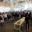 The Biodynamic Structures final review held in the CCA Nave was open to the public. Photo Credit: Andrew Kudless 