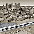 SCI-Arc Campus and Downtown LA Aerial View (Google Earth)