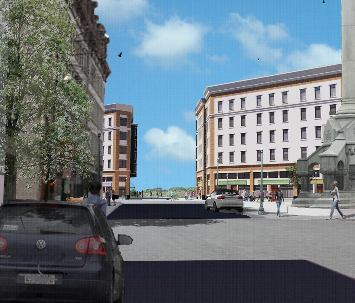 Troy City Hall Redevelopment Plan Eric Zordan Archinect