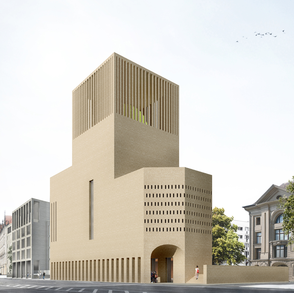 The house of one view from gertraudenstrasse kuehn malvezzi visualization davide abbonacci kuehn malvezzi
