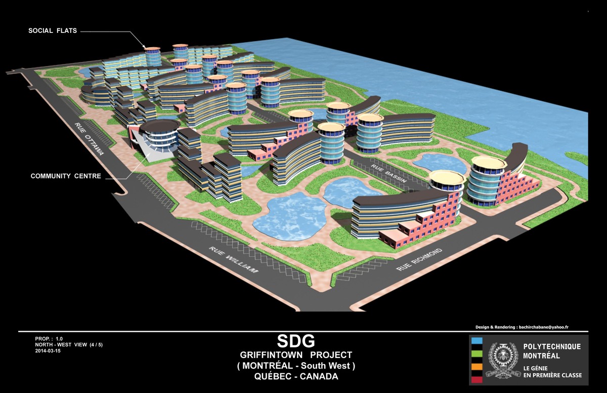 Urban plan Montreal Canada South West PDF