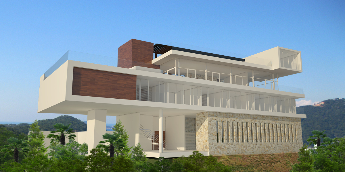 modern interior layout white walls