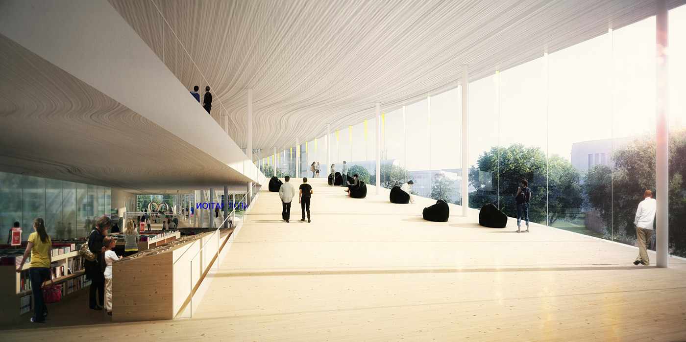 Helsinki central library entry by kubota & bachmann architects ...