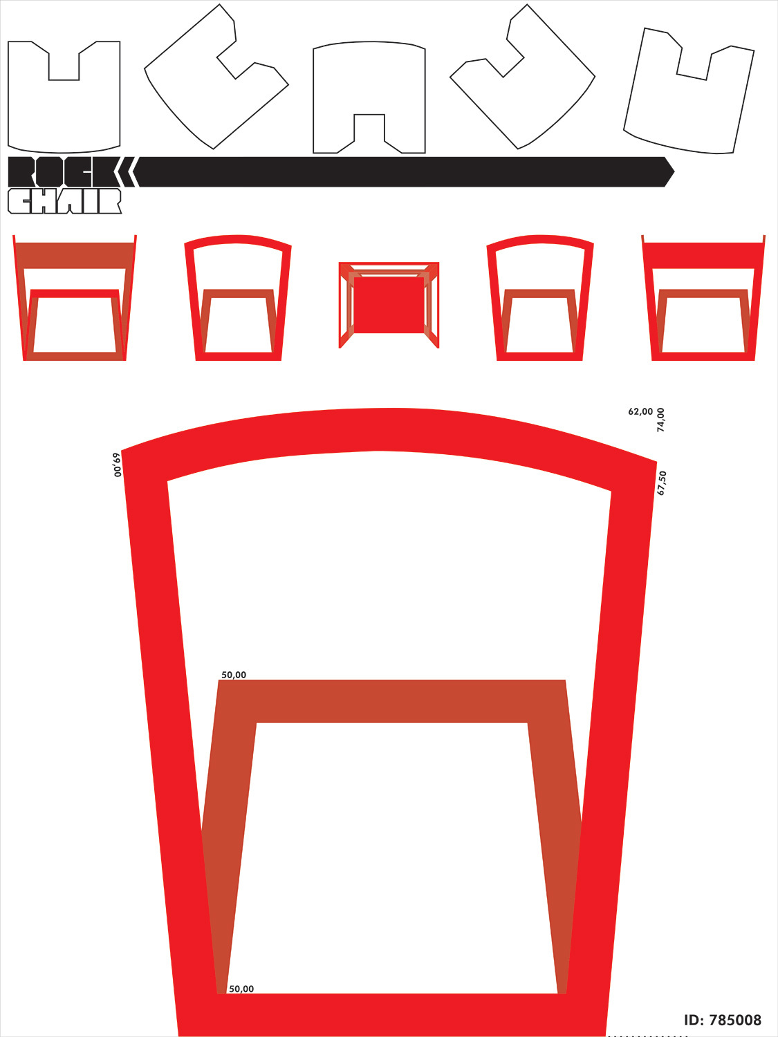 The top five finalists for The Battery Conservancy's Draw Up A Chair