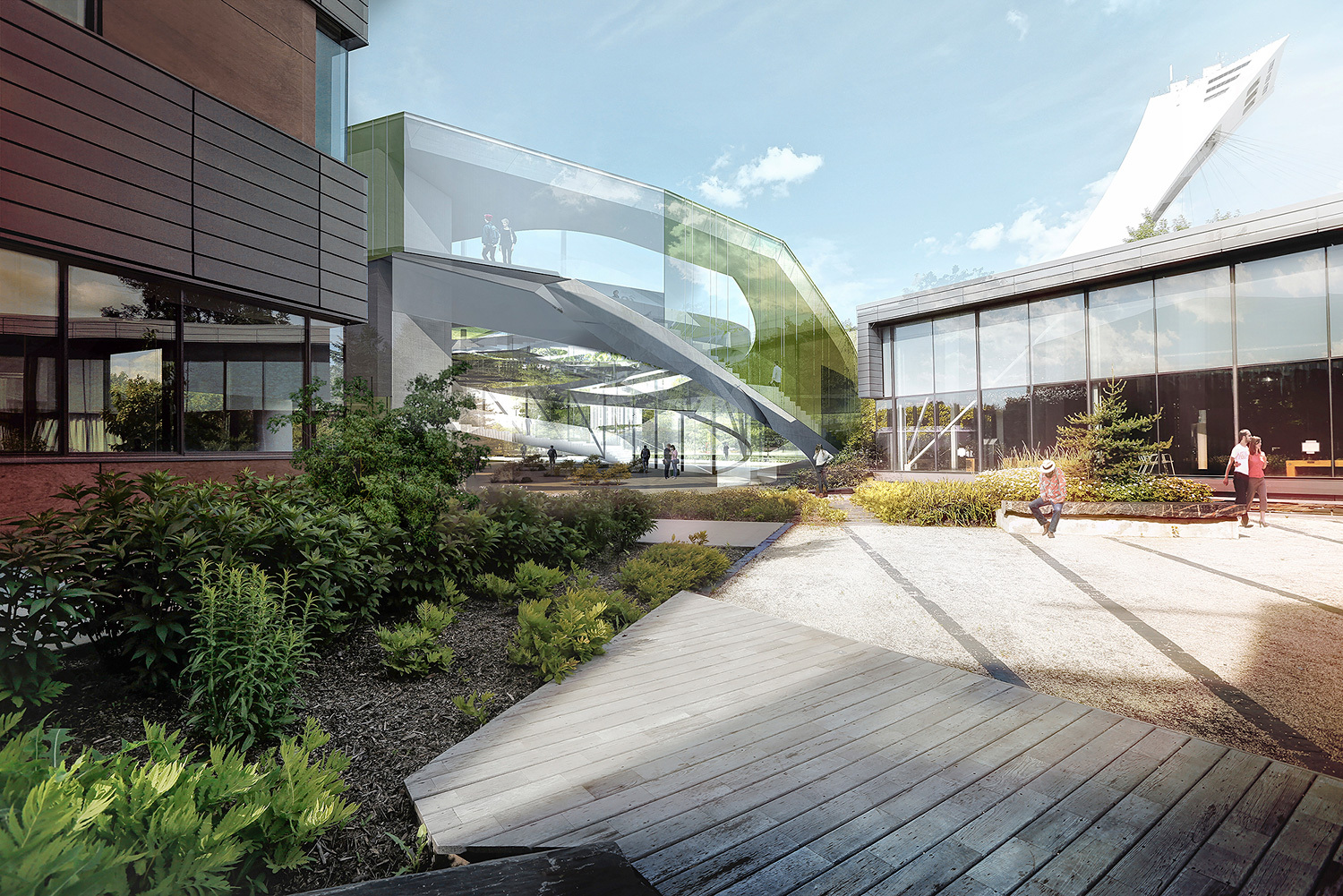 Saucier + Perrotte Architectes' Glass Pavilion entry for Espace Pour La