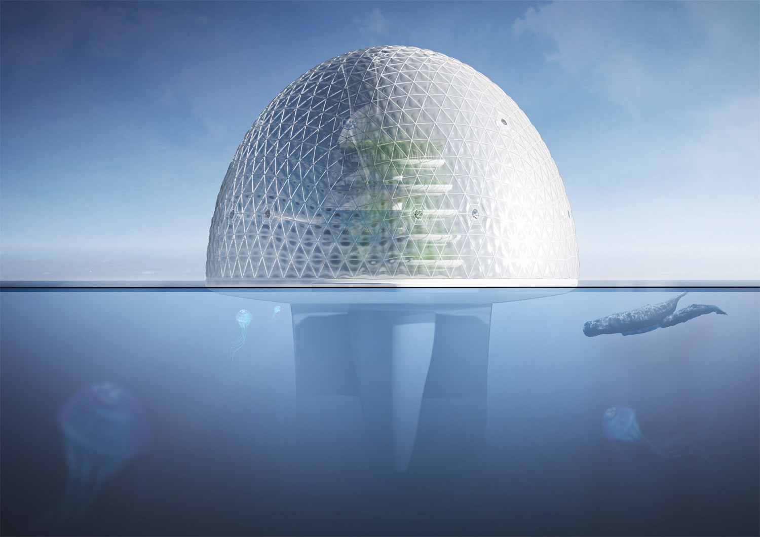 Seawater greenhouse agriculture with Ocean Distiller Farm