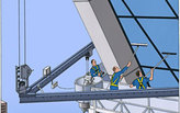 Two scaffold-maintenance workers rescued at the Hearst Tower