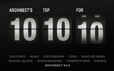 Archinect's 10 Top 10 for '10