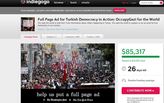 Full-Page Ad Inspired By Turkish Protests Is One Of Indiegogo's Fastest Campaigns Ever