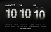 Archinect's 10 Top 10 for '10