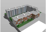 Social housing complex (125 apartments).