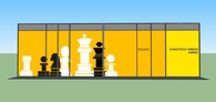 Front facade of Chess Society in Lamia