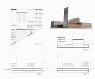 Competition project for a Church and hostel in Zagreb, Špansko 