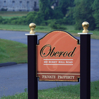 Oberod Estate sign