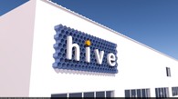 Signage design for Hive, an exhibits design and build firm.