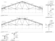  45-FOOT WOOD TRUSSES, COMMERCIAL BLDG. OAKLAND