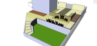 Design proposal for the courtyard of a weekend house in Agios Kwnstantinos, Greece
