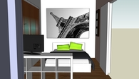 Interior design of a student apartment, Thessaloniki, Greece