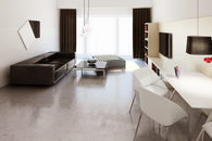 Studio flat living room