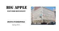 The Big Apple fast food Restaurant