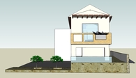 Extension to a stone building in Gardiki, Greece.