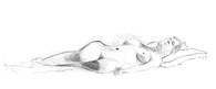 Drawing - reclining female nude