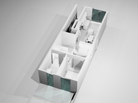 Ground floor apartment interior proposal