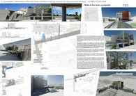 Competition for the facades reformation rear view of the historic buildings at 17 and 19, Areopagitou