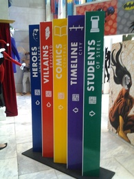 comic exhibit-wayfinding