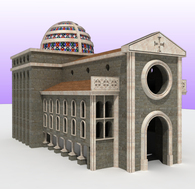 reconstruction of a project of a church ever built