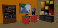 Glass Top Desk
