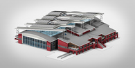 Sports Complex for Indoor Sand Volleyball - Conceptual 