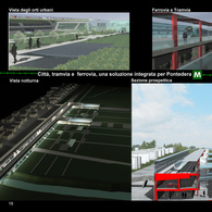 An integrated transport center for Pontedera, Italia