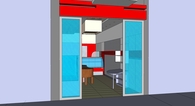 Interior design of a butcher's, Lamia, Greece