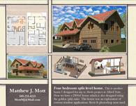 Four bedroom split level home. 