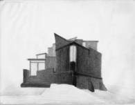 A. Pencil on paper, image 1