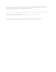 Graduate School Portfolio