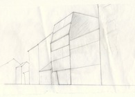 Competition for office and residential building in Zagreb, Maksimirska st. (first prize) 
