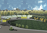 2004 Skate Park Pavillion - Rendering and Photo (Design Development and CD’s)