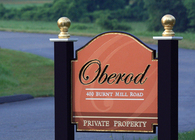 Oberod Estate sign