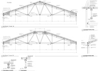  45-FOOT WOOD TRUSSES, COMMERCIAL BLDG. OAKLAND