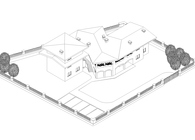 Three-house dwelling