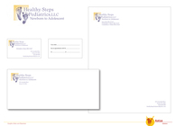 Healthy Steps Logo and Letterhead Package