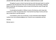 My Cover Letter and Resume