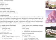 CV w/ project images