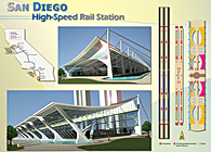 San Diego High Speed Rail Station-Long span Design