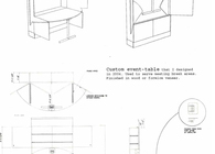  custom furniture - event break area table 