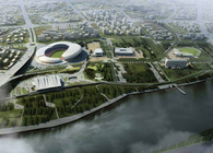 Olympic Park in Zhangzhou, 2011. Zhangzhou, Guandong, China. (0128)