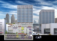 Hunter College Library, phase one construction
